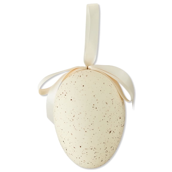 Speckled Egg Hanging Decoration, Cream, 10", Easter by Way To Celebrate