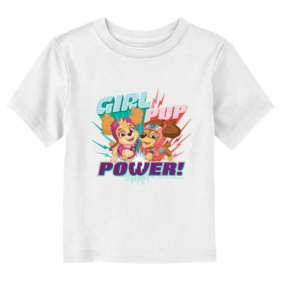 Toddler's PAW Patrol Liberty and Skye Girl Pup Power Graphic Tee White 2T