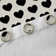 thumbnail image 4 of Homewish Boys Girls Black Love Heart Black Out Curtains,Dreamy Princess Curtains Pack of 2 (42x63 Each),Happy Valentine's Day Bedroom Curtains,Lightweight Room Decor, 4 of 6