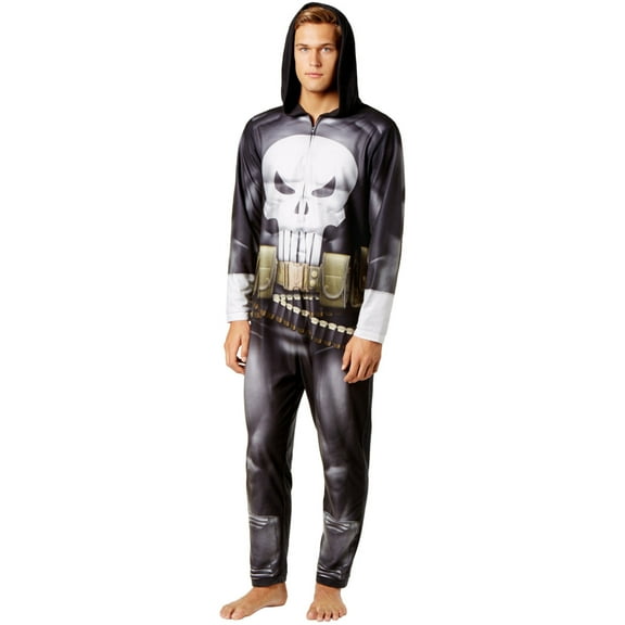 Briefly Stated Mens Punisher Complete Costume, Black, Medium