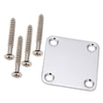thumbnail image 2 of 2 Set Electric Guitar Accessories: 1 Set Neck Plate with Screws & 1 Set Bridge Saddles Flat Set, 2 of 8