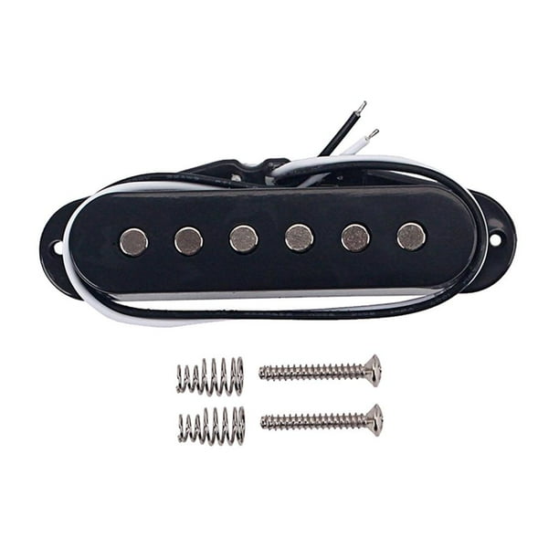 Pastillas de Guitarra Acústica Premium de Pastillas de Bobina Simple, , Negro