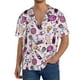thumbnail image 1 of Fotbe Wine Camisa Estampada de Manga Corta para Hombre, Casual de Verano, Estilo Playero, Sin Arrugas-Medium, 1 of 5