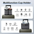 thumbnail image 4 of Travel  Luggage Cup Holder for Suitcases Free Hands, Travel Accessories, Carry on Beverage Cup Holder Attachment, Luggage Cup Caddy Gifts for Flight Attendants, Business, Travelers, Gray, 4 of 19