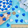 thumbnail image 3 of 1 box 100pcs Blue Rhinestone Heart Shape Flat Back Faceted Acrylic Rhinestones Plastic Gems Costume Jewels Embellishments for Jewelry Making Sewing DIY Crafts Home Wedding Decoration, 3 of 6