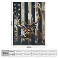 thumbnail image 4 of Nawypu America Flag Buck Deer Throw Blanket - ​Super Soft Flannel Blanket for Gifts, Plush Lightweight Fuzzy Cozy Blanket for Couch Sofa Bed All Season M " for Teens, 4 of 6