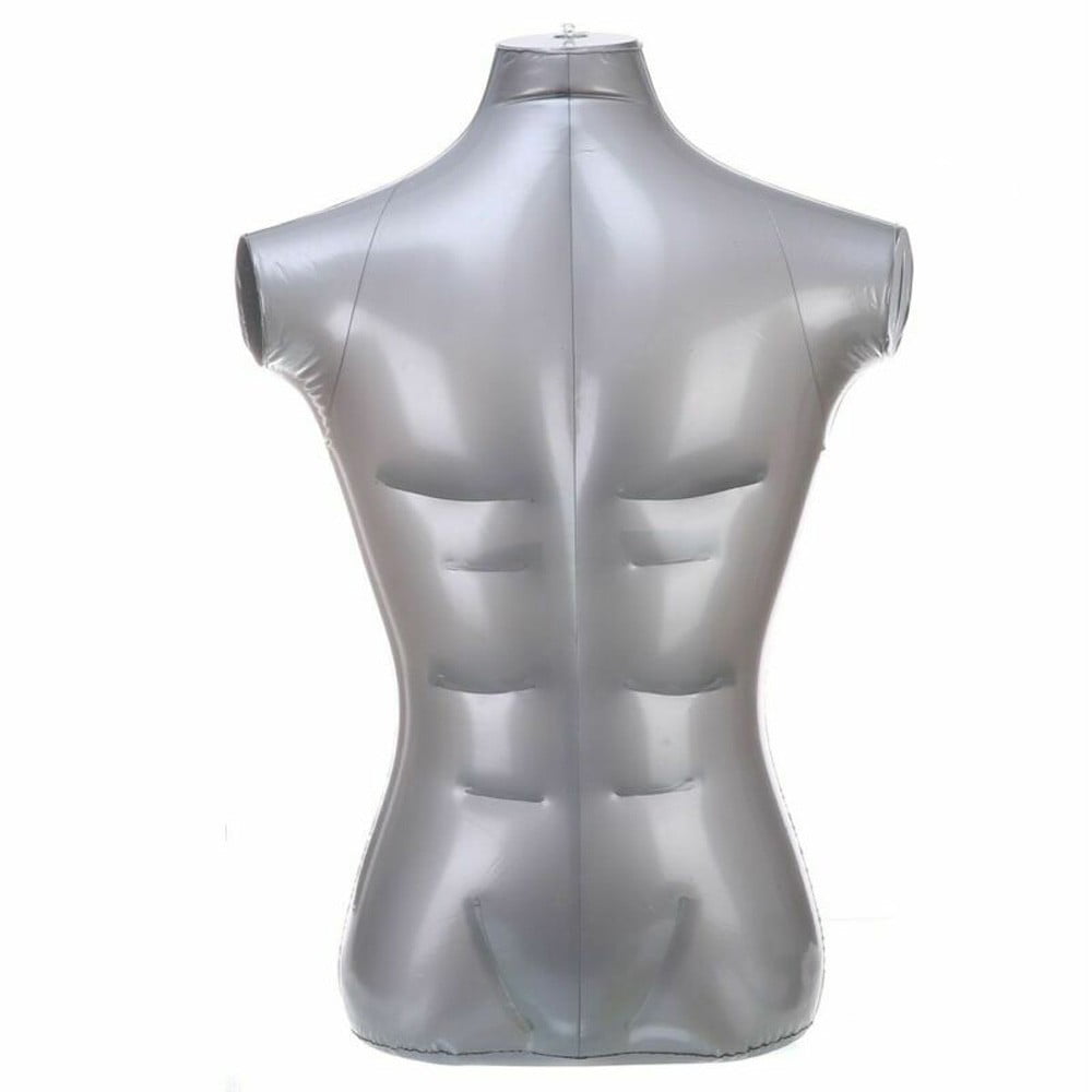 Inflatable Torso model Replacement Accessory Armless Clothes PVC Plastic 