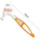 thumbnail image 4 of Handle Sided Teeth Easy Denture Brush Toothbrushes 4Pc Double Tooth Care Toothbrush Soft Gums (Orange,Green,Purple,Blue, One Size), 4 of 5