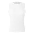 thumbnail image 6 of Sngxgn Womens Tops - Scoop Neck Cami - Tank Top for Women, Camisole for Women, Tummy Control Shapewear(White,L), 6 of 7