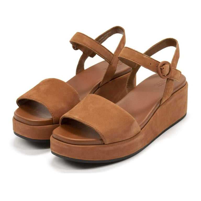 Camper Women's Misia Platform Sandals, Brown,7 M US