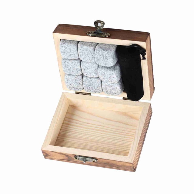 JUEGO DE PIEDRAS PARA Enfriar Whisky, Nuncita Derrita Rocas de Granito para Bebidas, Regalo Perfecto para Los Amantes de Lasidas, Saponita, Rica en minerales