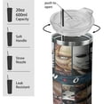 thumbnail image 3 of 40oz Horror Movies Tumbler with Handle and Straw,Gift for Man Women, Halloween Stainless Steel Insulated Cup, Travel Coffee Mug, Terror Water Bottle for Fans, 3 of 6