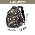thumbnail image 3 of ALAZA Retro Space Planets Rockets School Backpack Elementary Bag Bookbag Travel Rucksack, 3 of 6