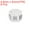 White Gold, variant on 8Pack Silicone Earring Backs Hexagon Earring Stoppers for Studs 4.6mm White Gold