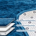 thumbnail image 6 of Pentantan 8ft x 10ft Shag Area Rugs, Fluffy Rug for Living Room Bedroom, Soft Plush Pile Indoor Carpet, Navy Blue, 6 of 7