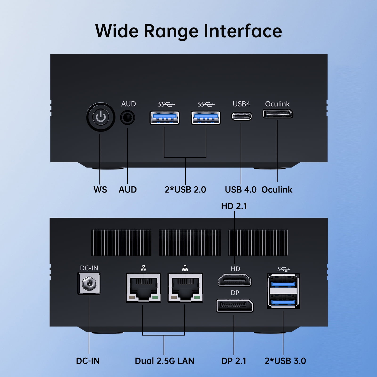 Thdeukoty AI Mini PC, Intel Ultra 5 125H(14C/18T),32GB DDR5 1TB M.2 NVMe SSD, Mini Computer with WiFi 7 BT5.4/Dual 2.5G LAN/USB 4.0/HDMI/DP/8K/Windows 11 Pro, Desktop Computer