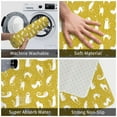 Abstract Cartoon Cat Yellow Bathroom Rugs Mat NonSlip Bath Mats for