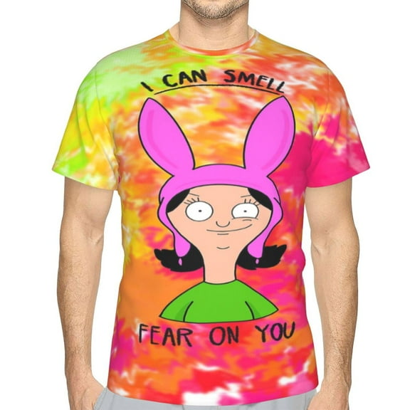Men Women Bob's Burgers Louise Shirts Short Sleeve Cosplay Adults Anime T-Shirts Crew Neck 3D Printed Tee Tops