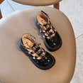 thumbnail image 2 of 3-12T Girls Rivets Flats Dress Shoes Kids Princess PU Leather Mary Janes Dance Shoes, 2 of 8