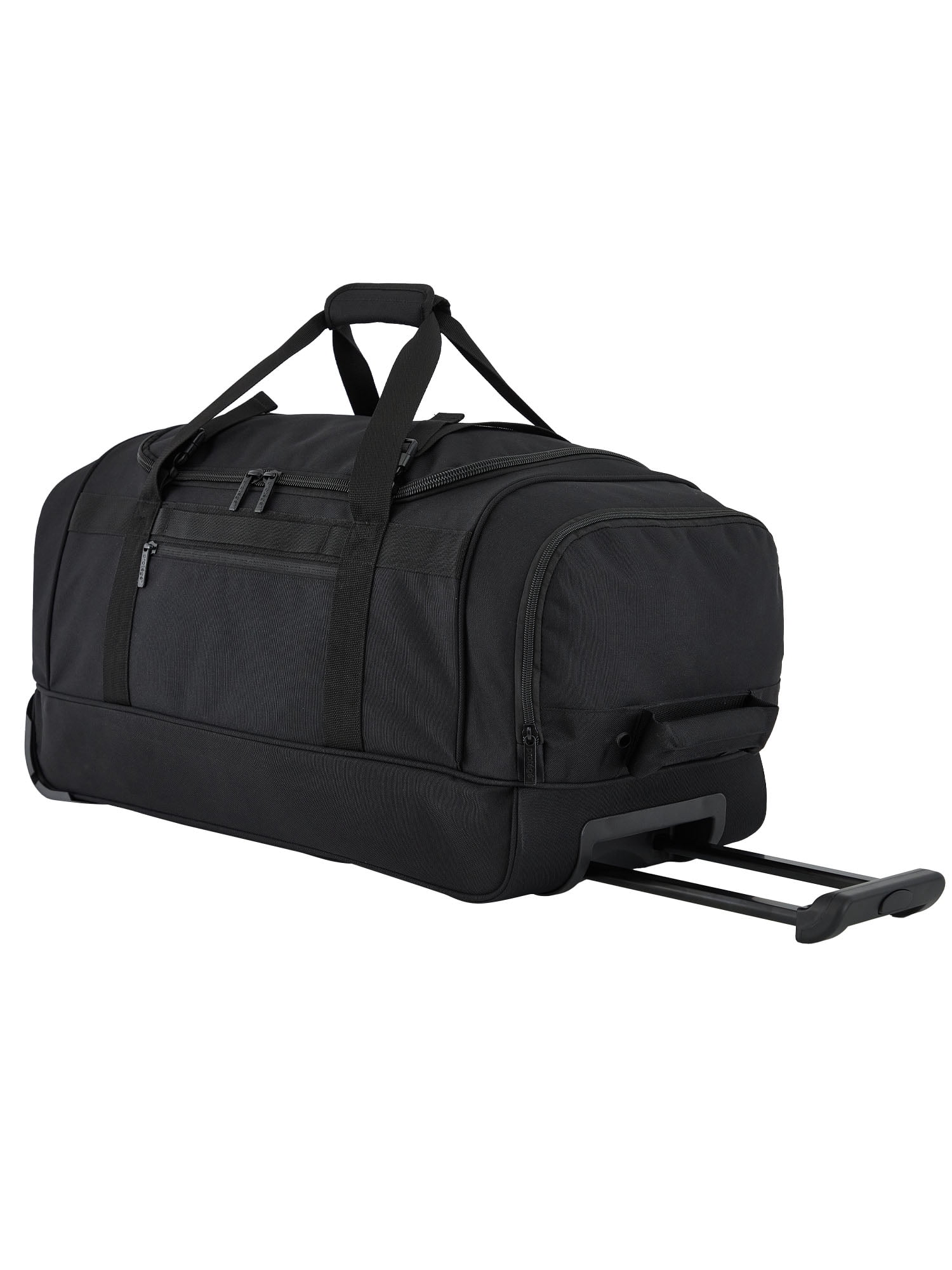 Protege Everyday Journey Medium 25" Rolling Travel Duffel with GPS Pocket, Black