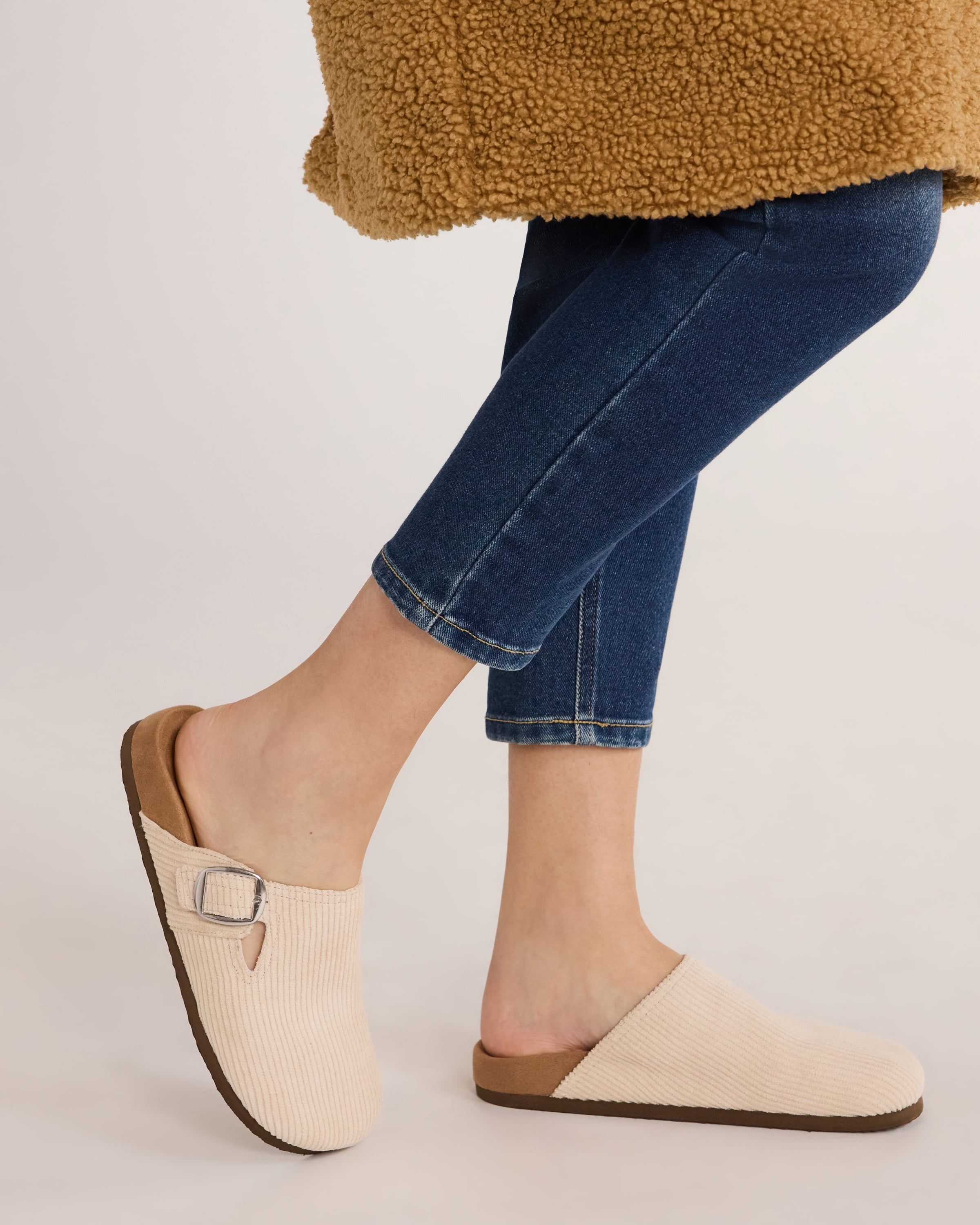 Time and Tru Women's Buckle Clogs
