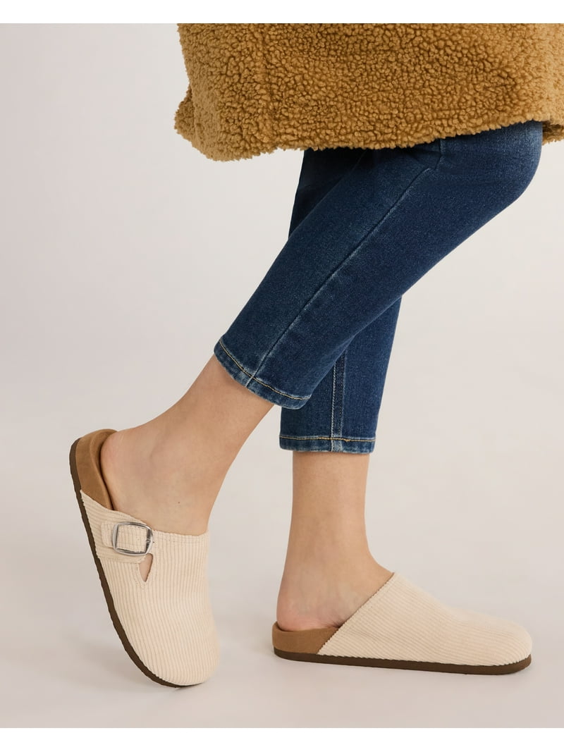 Time and Tru Women's Buckle Clogs