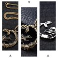 thumbnail image 4 of Mermaid Necklace for Men with Durable Titanium Steel and Golden Clavicle Chain 1pc, 4 of 5