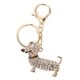 thumbnail image 1 of Aleación de zinc Lindo Perro Dachshund Cristalino Rhinestones Llavero Llavero decorativo Llavero Llavero Adornos de decoración para el bolso y el coche Trinket Recuerdo Regalo colgante (Blanco), 1 of 4