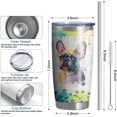 thumbnail image 4 of French bulldog Gift for Women/Men,French bulldog Insulated Tumbler Stainless Steel 20 oz (French bulldog), 4 of 5