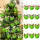 thumbnail image 1 of Adornos Navideños Peludos para Árbol, Verdes, Colgantes, 6 Cm, 1 of 7