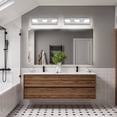thumbnail image 3 of 3-Light LED Vanity Light, 18.1 Inch Dimmable Bathroom Light Fixtures Over Mirro 6000K, Polished Chrome Modern, 3 of 9