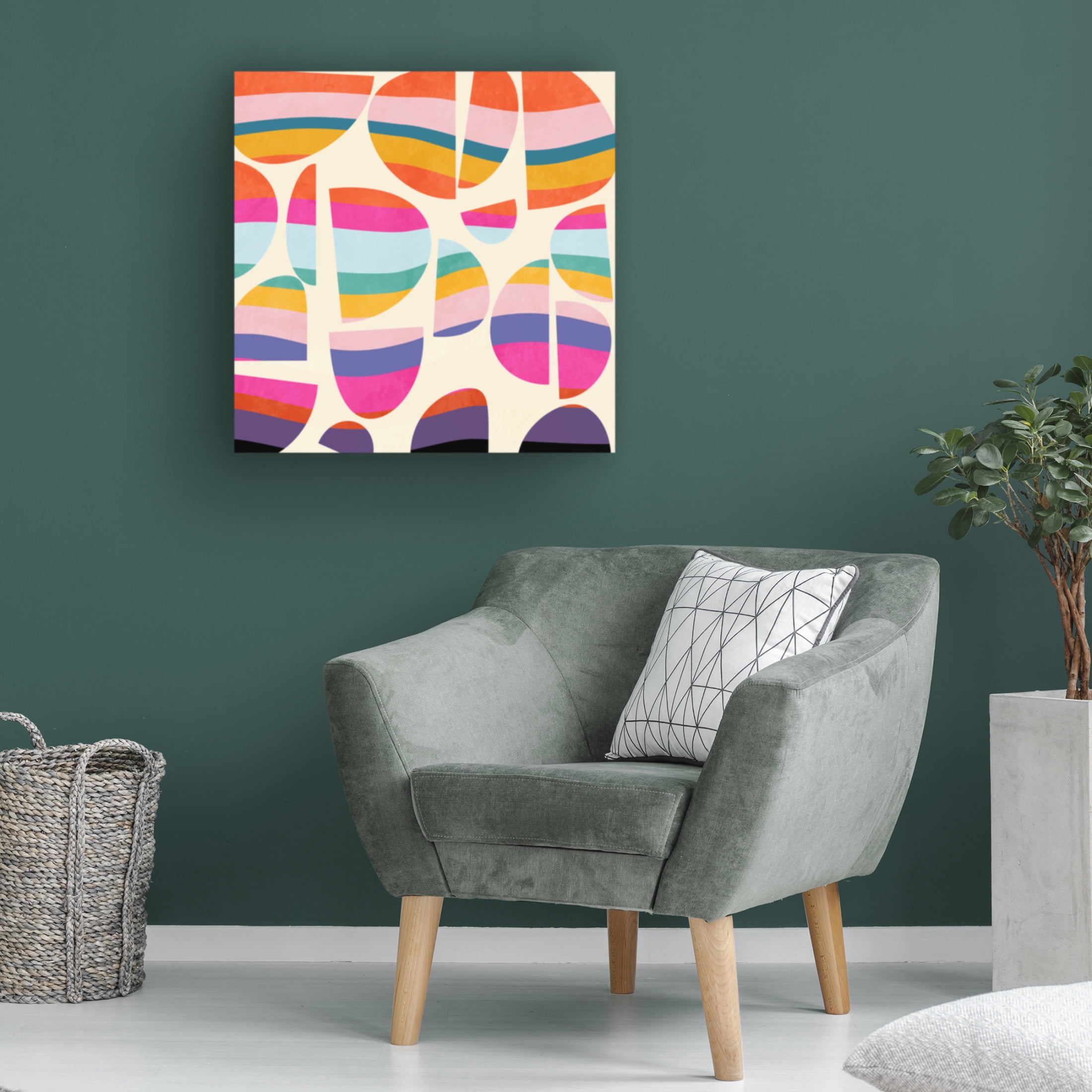 Trademark Fine Art Ana Rut Bre Pattern3 Mid Bunt 5 Canvas Wall Art