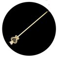 thumbnail image 4 of Glitter Rhinestone Scepter Prince Dress up Cosplay Princess Sceptre for Pageant Aureate, 4 of 6