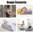 thumbnail image 3 of DEELLEEO Leg Elevation Pillows  Inflatable Portable Wedge Pillows for Sleeping  Legs Reduce Swelling  Blood Improve Circulation  Back Pain  After Surgery  Foot Lift Rest  Pregnant  Gray, 3 of 10