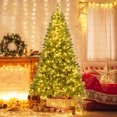 thumbnail image 2 of Costway 7 FT Artificial Christmas Tree with 990 Branch Tips, 1000 Warm White LED Lights, 2 of 10