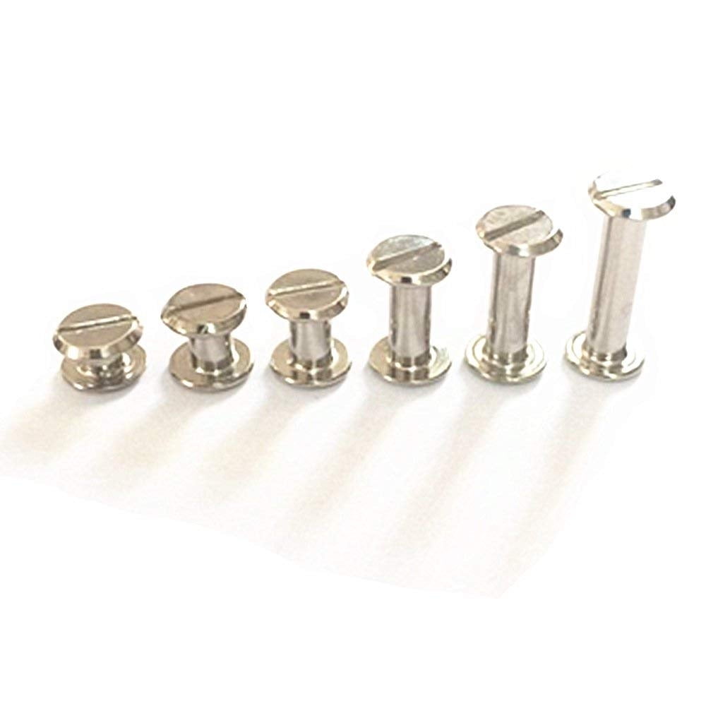 64 Set Chicago Screw Posts Binding Flat Head Screws Assortment Kit M5 x