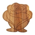 thumbnail image 5 of Wooden Chopping Board Cutting Board Serving Tray Flower Shaped Design for Kitchen Vegetables Cheese Meats and Pizza, 5 of 9