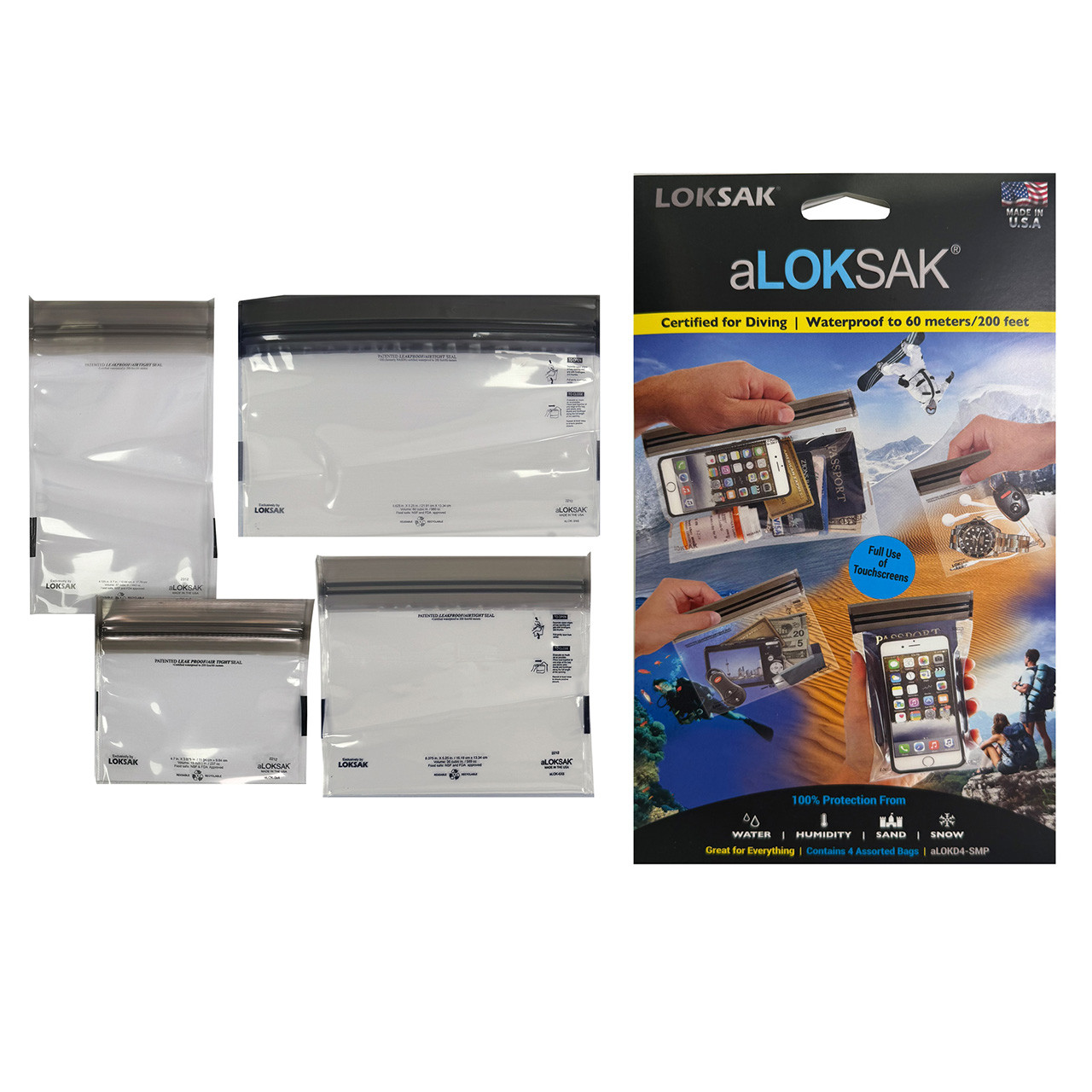 aLOKSAK Waterproof Bags (SMALL Multi Pack)