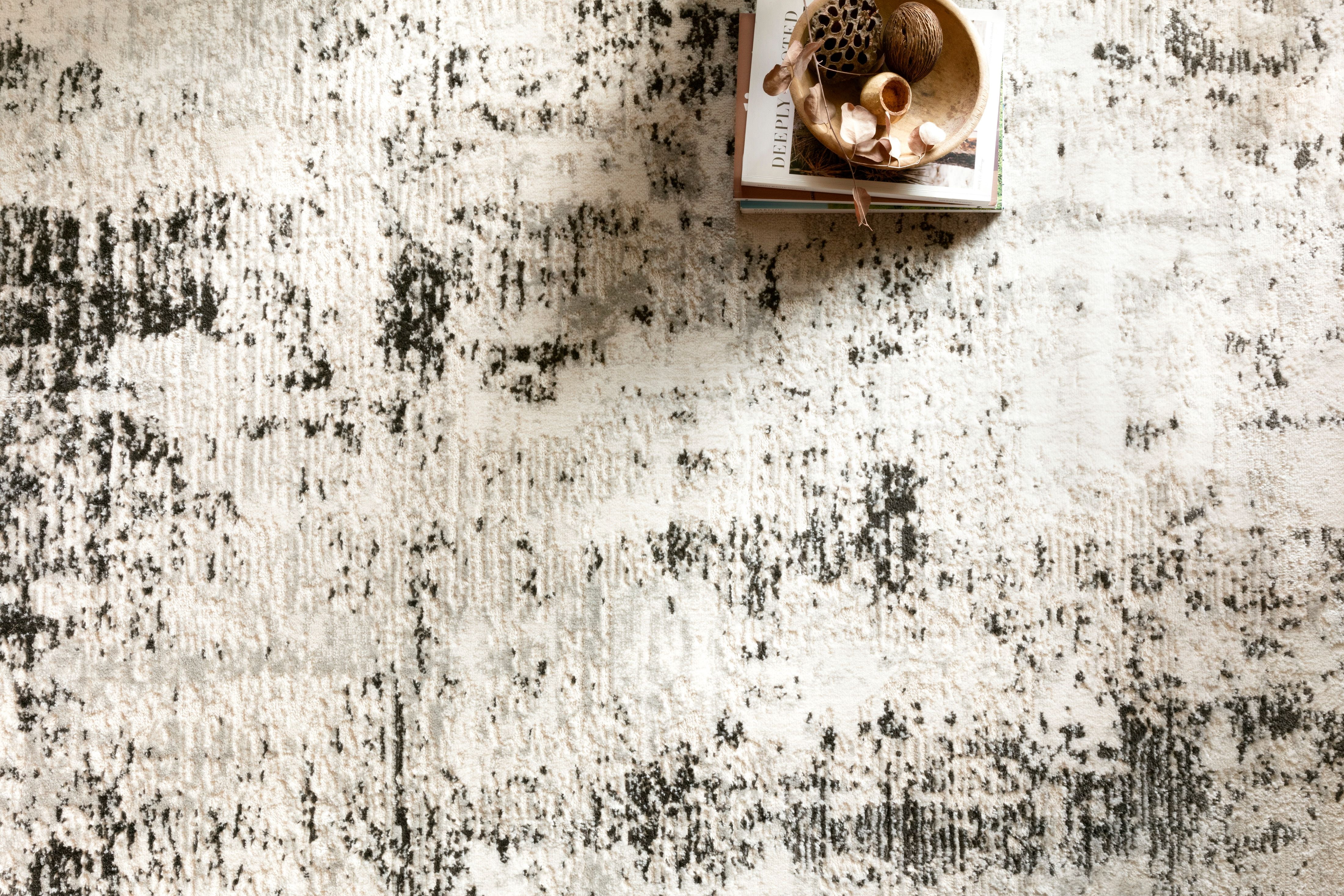 Loloi II Alchemy Abstract Silver / Graphite Area Rug