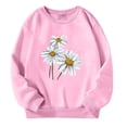 thumbnail image 2 of CAIXIA Preppy Sweatshirt for Girls Crew Loose Fit Long Sleeve Embroidered Shirts Pullover Flowy Tops Back To School Outfit Clothes for Girls Trendy, 2 of 4