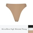 thumbnail image 2 of Elita Women's 'Silk Magic' Microfiber High Waisted Thong, 2 of 5