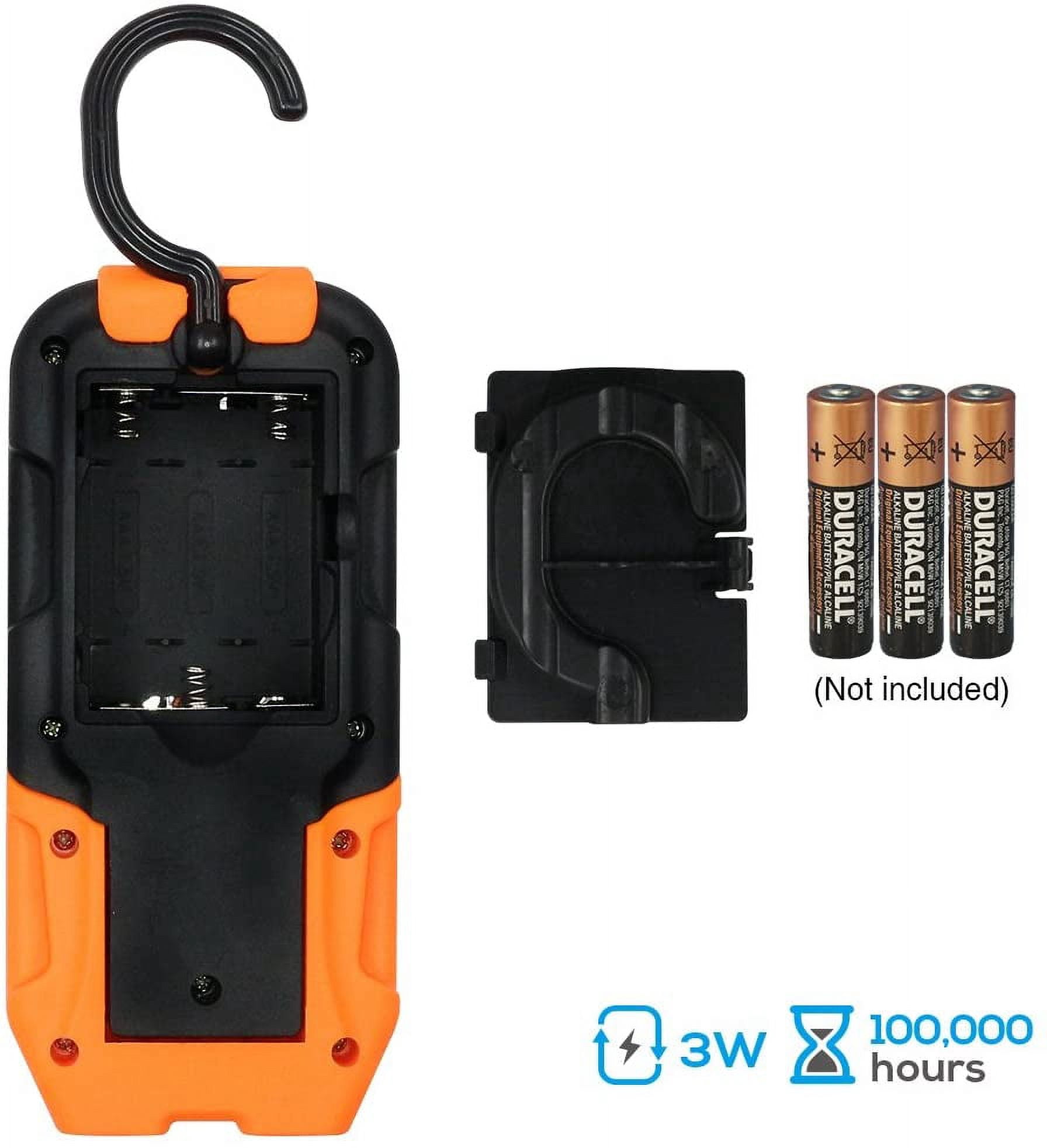 Portable LED Work Light with Magnetic Flashlight, Battery Operated, COB Pocket Work Lights, 5000K Daylight
