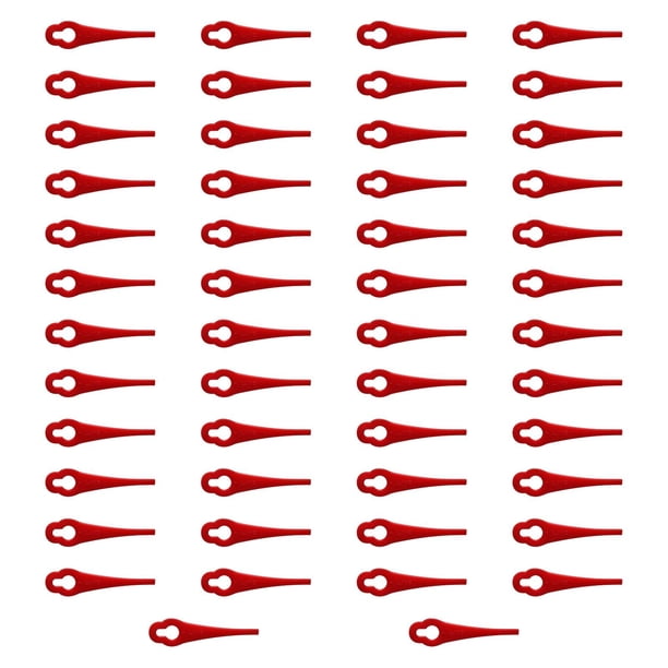 50 piezas de cuchillas para cortadora de césped de jardín, cuchillas para máquina cortadora de césped, herramientas, piezas para cortar césped,