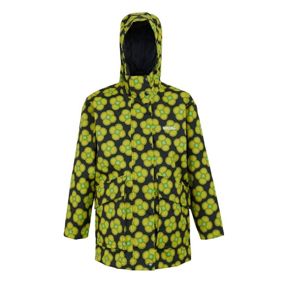 Regatta Boys/Girls Orla Kiely Swing Spinning Flower Waterproof Jacket