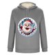 thumbnail image 4 of Sudadera con capucha para hombre, informal, a la moda, con estampado navideño, de manga larga y bolsillo, de poliéster, 4 of 4