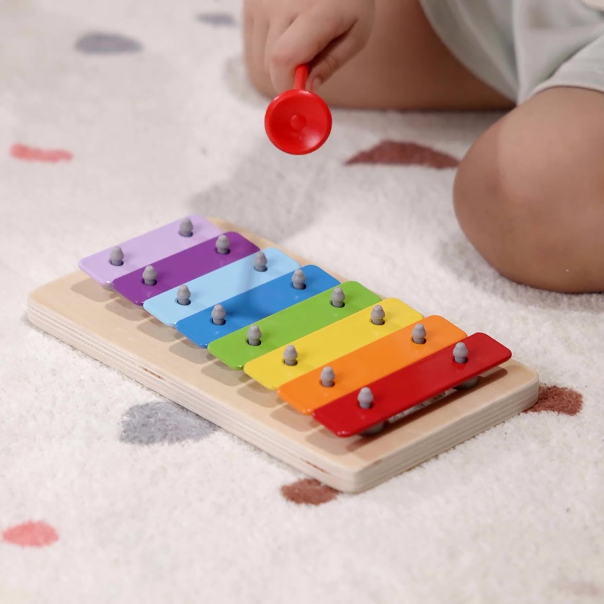 Hape: Melody Mansion Ball Run - Colorful Wooden Toy With Removable Xylophone Musical Instrument, Hands On Ball & Sounds Toy, Baby-Toddler-Kids Ages 1+