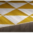 thumbnail image 5 of Erbanica Tapis Réversible en Plastique Ocre Triangle Intérieur Extérieur 4 Pieds x 6 Pieds, 5 of 5
