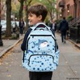 thumbnail image 6 of Chririnla Blue Polka Dot Pattern Zaino per ragazze with Lightweight Side Pockets Book Bag, traspirante 17 Inch School Bag for Hiking Daily Commute Elementary School, 6 of 9