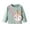 L-Mint Green672, variant on MEZZALL Girls Hoodies & Sweatshirts Cute Ballet Bunny Print Long Sleeve Casual Pullover Tops For Toddler Kids Soft Comfortable Loose Fit Daily Wear Classic Clothing