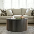 thumbnail image 3 of Fluted Round Coffee Table with Storage, 31.5'' Lift Top Coffee Table for Living Room, Black, 3 of 7